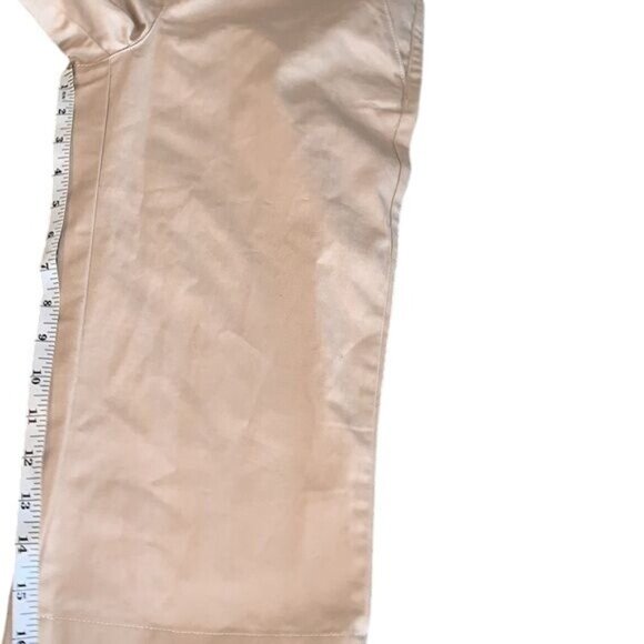 GapKids 16 Regular Khaki Capri Pants With Adjustable Waistband & Pink Striped Li - Picture 10 of 11